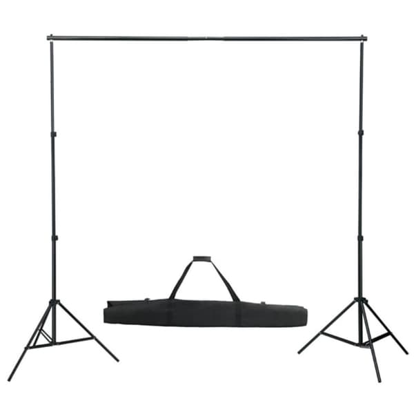 vidaXL Fotostudiosett med lamper, bakgrunn og reflektor