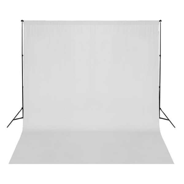 vidaXL Fotostudiosett med lamper, paraplyer, bakgrunn og reflektor