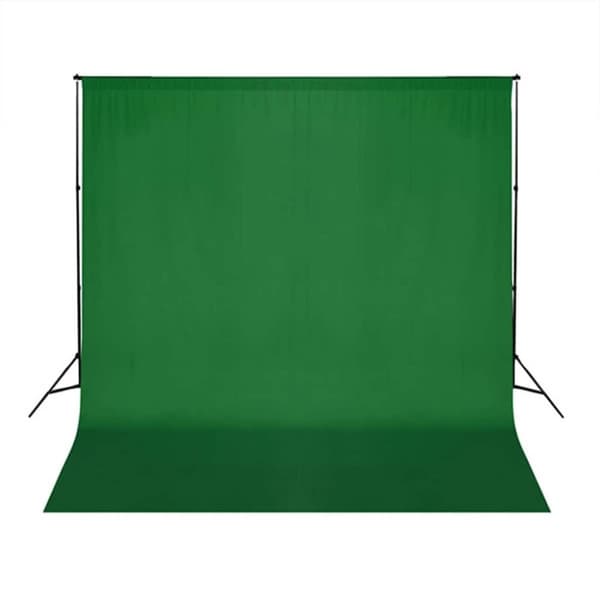 vidaXL fotostudiesæt med softbox-lamper + baggrund og reflektor
