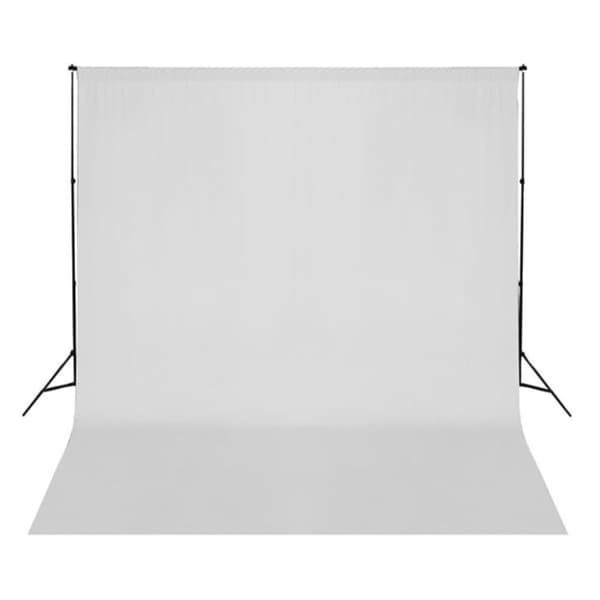 vidaXL Fotostudio med lampor, paraplyer, bakgrund och reflexskärm