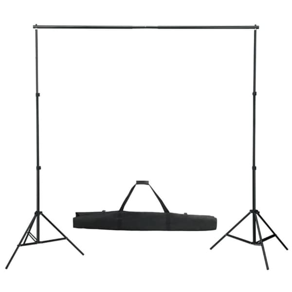 vidaXL Fotostudiosett med softbokslys, bakgrunn og reflektor