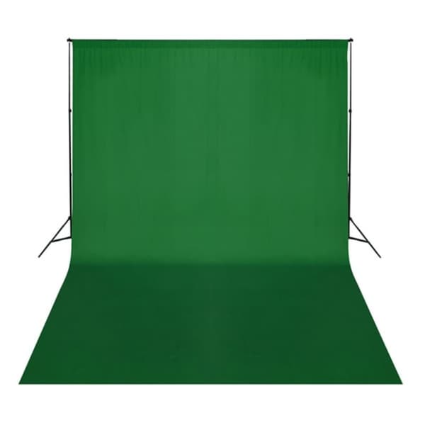 vidaXL Fotostudiosett med lamper, paraplyer, bakgrunn og reflektor
