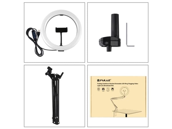 Puluz PKT3090B, 9,4 W, 120 pære(r ), LED, 26 lm, 3200 K, 5600 K