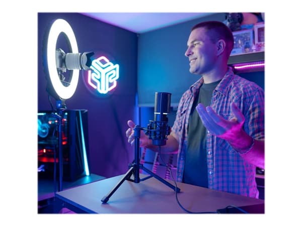 Streamplify LIGHT 14, LED, 2250 lm, 3000 K, 6000 K, Musta, 50 cm