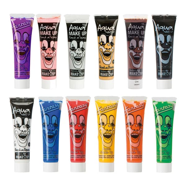 Ansiktsfärg / Smink på Tub - Flera färger - Halloween & Maskerad Vit