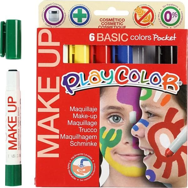 Playcolor Ansiktsfärger / Make Up - 6-Färger