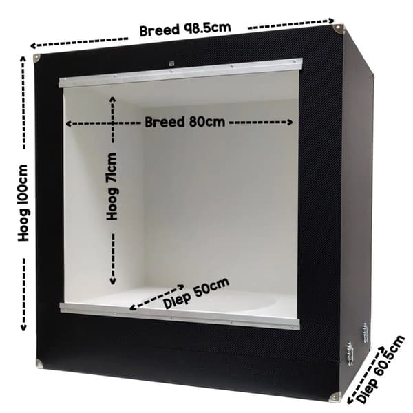 MagicBOX Large Horizontal 360° - Photo light box - mini Photo studio for professional photography