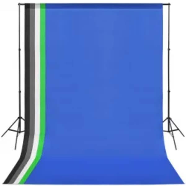 vidaXL Fotostudiosett med lyssett og bakgrunn