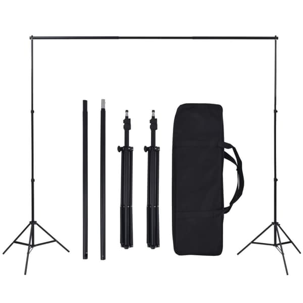 vidaXL Fotostudiosett med lyssett og bakgrunn
