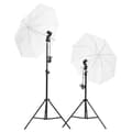 Miniatyrbild 6 av 10: vidaXL Fotostudio med lampor, bakgrund och reflexskärm