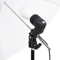 Miniatyrbild 6 av 10: vidaXL Fotostudio med lampor, bakgrund och reflexskärm