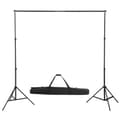 Miniatyrbild 3 av 10: vidaXL Fotostudio med lampor, bakgrund och reflexskärm