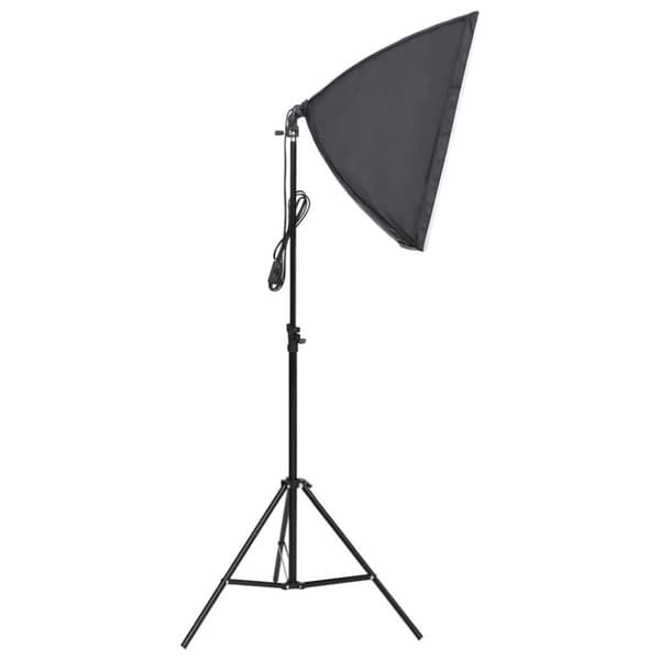 vidaXL Fotostudio med lampor, bakgrund och reflexskärm