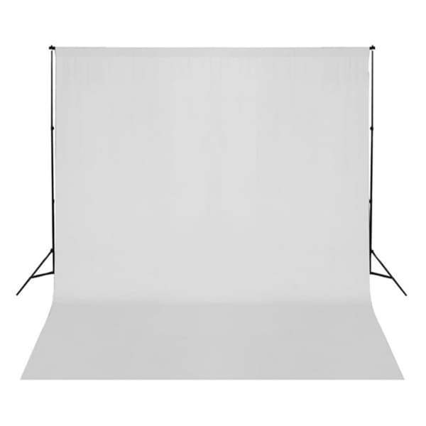 vidaXL Fotostudio med lampor, bakgrund och reflexskärm
