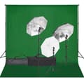 Miniatyrbild 1 av 10: vidaXL Fotostudio med lampor och bakgrund