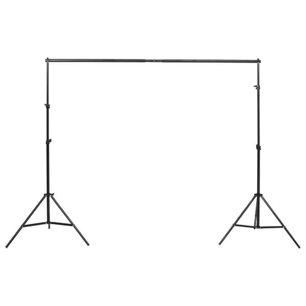 vidaXL Fotostudio med lampor, bakgrund och reflexskärm