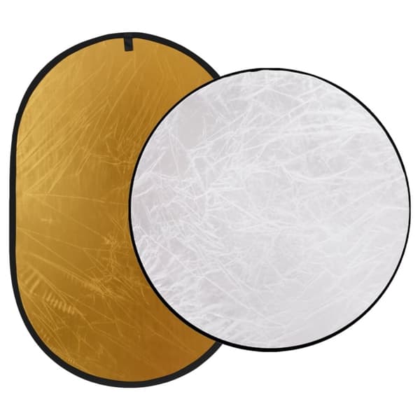 vidaXL fotostudiesæt med lampesæt + baggrund og reflektor