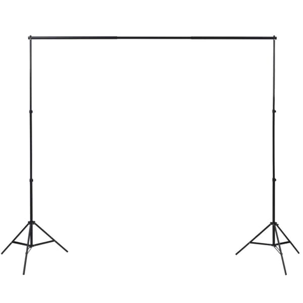 vidaXL fotostudiesæt med lampesæt + baggrund og reflektor