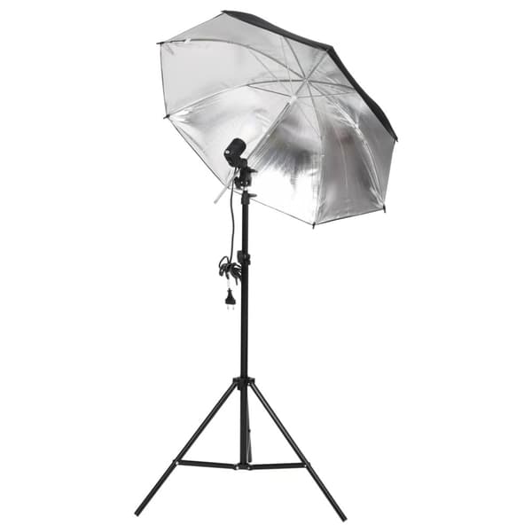 vidaXL fotostudiesæt med lampesæt og baggrund