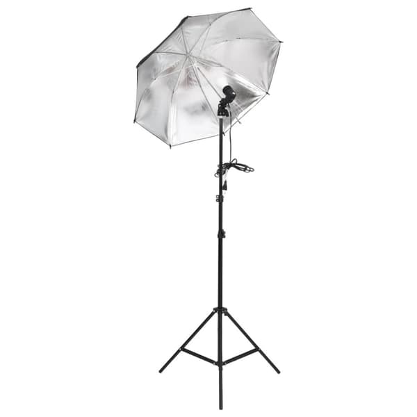 vidaXL fotostudiesæt med lampesæt og baggrund