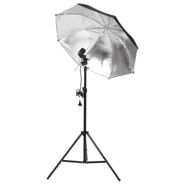 vidaXL fotostudiesæt med lampesæt og baggrund