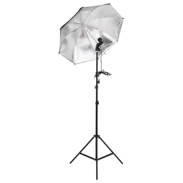 vidaXL fotostudiesæt med lampesæt og baggrund