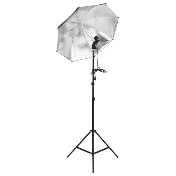vidaXL fotostudiesæt med lampesæt og baggrund