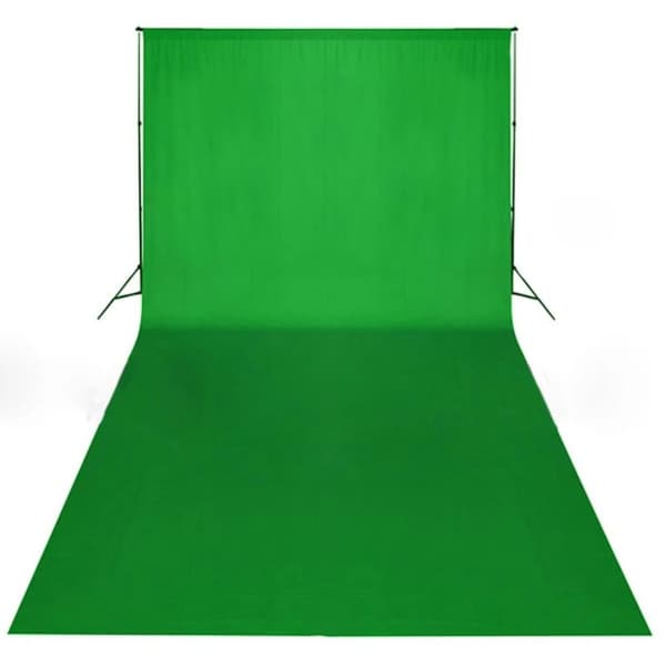 vidaXL fotostudiesæt med lampesæt + baggrund og reflektor