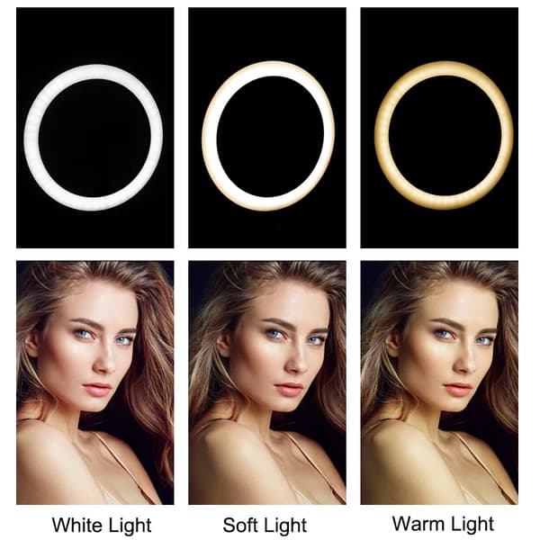 Telefonhållare Stativ med LED Studio Light Ring