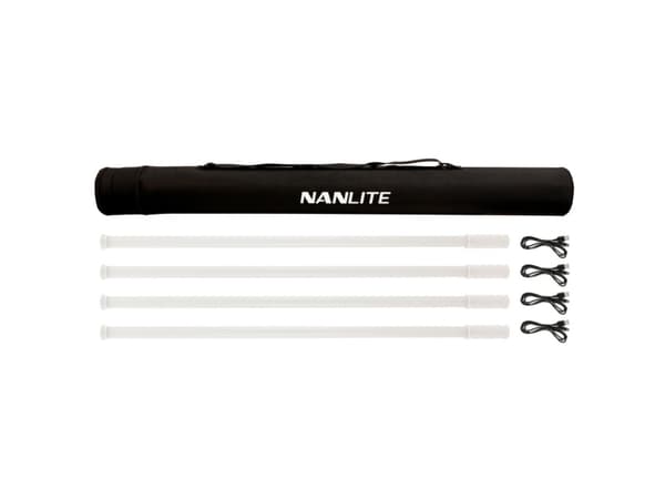 Nanlite PTT87X4KIT, 8 W, LED, Variabel, 3200 K, 5600 K, Sort, Hvid