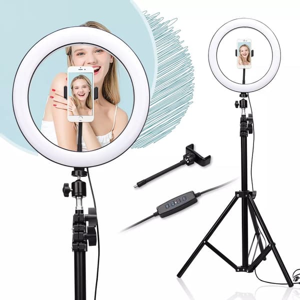 LY Sweden LED ringlys med stativ til foto og selfies - 210 cm
