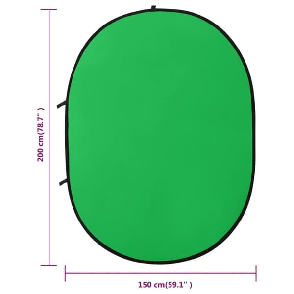 vidaXL fotostudiesæt med fotolampesæt + fotobaggrund og reflektor