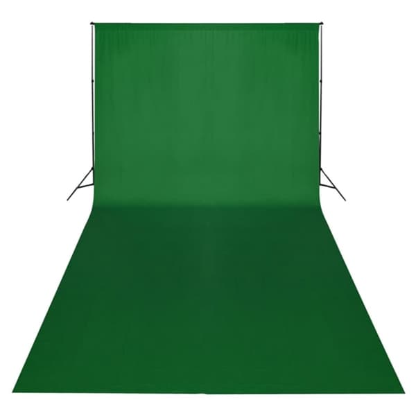 vidaXL Fotostudiosett med lyssett, bakgrunn og reflektor
