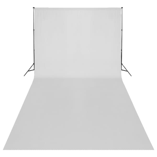 vidaXL Fotostudiosett med lyssett, bakgrunn og reflektor