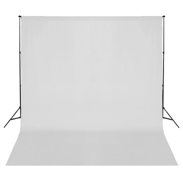 vidaXL Fotostudio med lampor, bakgrund och reflexskärm