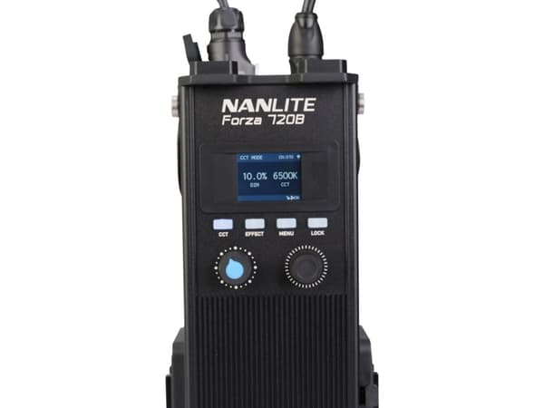 Nanlite Forza 720B Bicolor LED, LED, Valkoinen, 2700 K, 6500 K, Musta, 228 mm