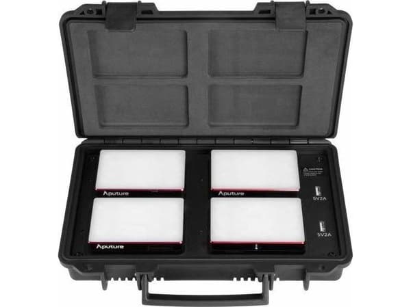 Aputure MC 4-Light Travel Kit, 5 W, 4 lampor, Variabel, 3200 K, 6500 K, Svart