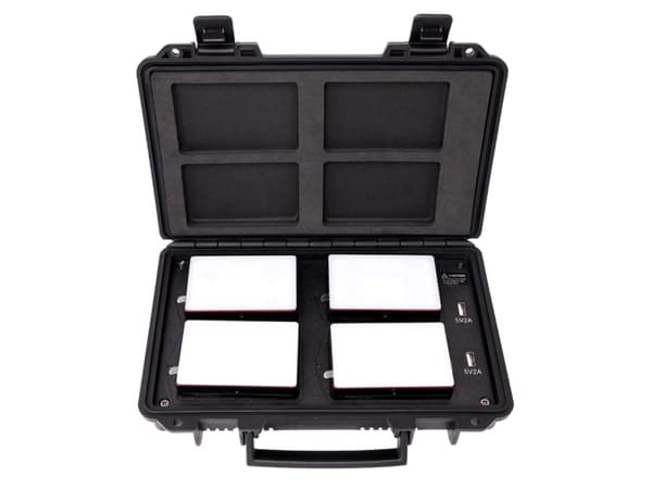 Aputure MC 4-Light Travel Kit, 5 W, 4 lampor, Variabel, 3200 K, 6500 K, Svart