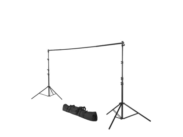 Hama 00021202, fotobakgrunnsstativ, svart, aluminium, 2,95 m, 1580 mm, 5,3 kg