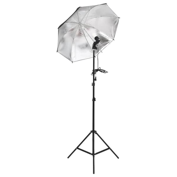 Fotostudio med lampor och bakgrund