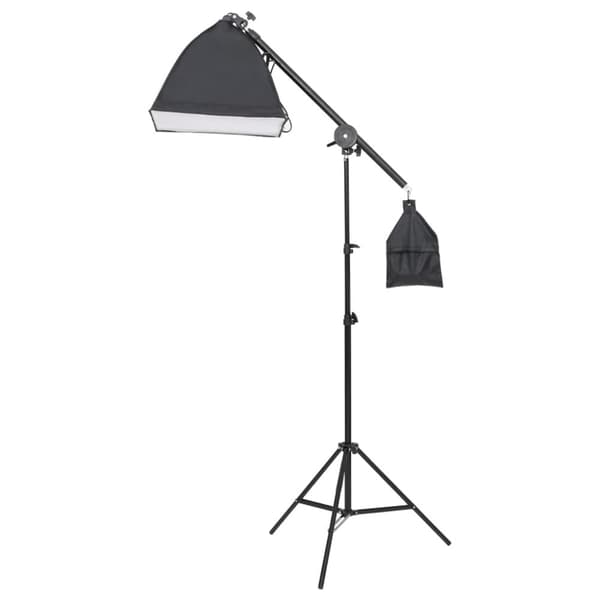 fotostudiesæt med lampesæt + baggrund og reflektor