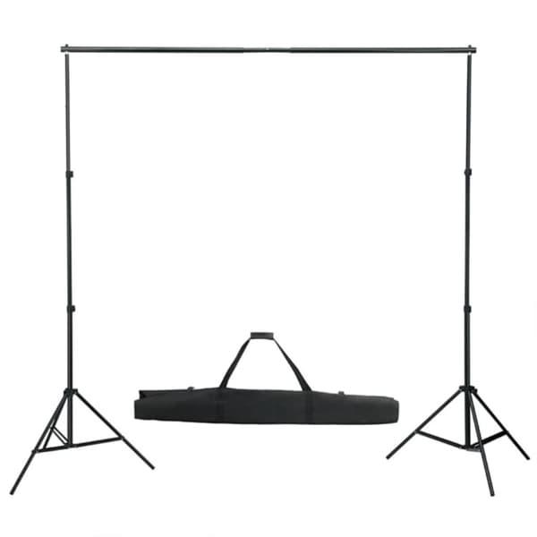 fotostudiesæt med lampesæt + baggrund og reflektor