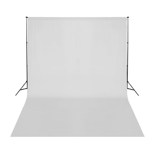 Fotostudio med lampor, bakgrund och reflexskärm