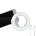 Miniatyrbild 4 av 7: Ringlampa (LED) med enkel montering för att få professionella selfies och videosamtal, med justerbar ljusstyrka och färgbyte