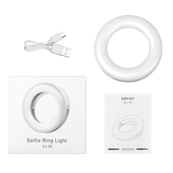 Selfie Ring Light Justerbart Ljus för Smartphone Kamera Foto Studio Video Youtube