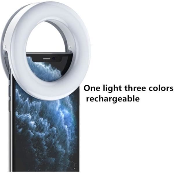 Selfie Ring Light Justerbart Ljus för Smartphone Kamera Foto Studio Video Youtube