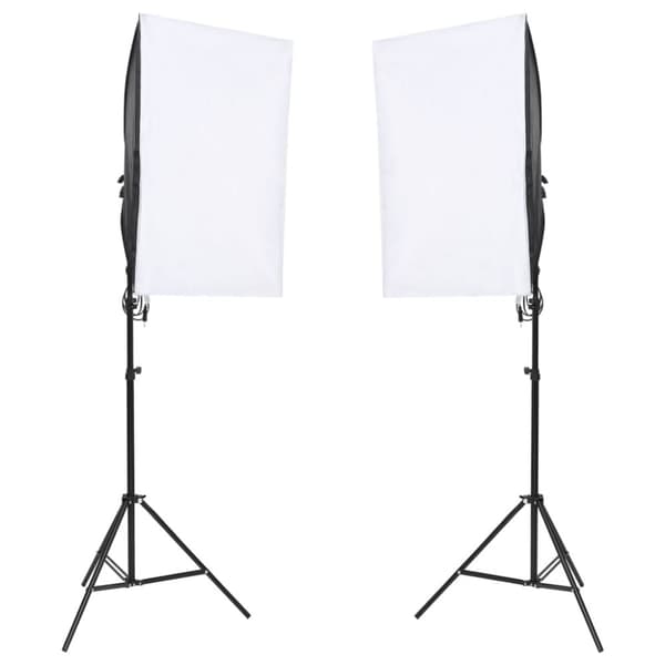 vidaXL fotostudiesæt med lampesæt og baggrund - Studielamper & blitz