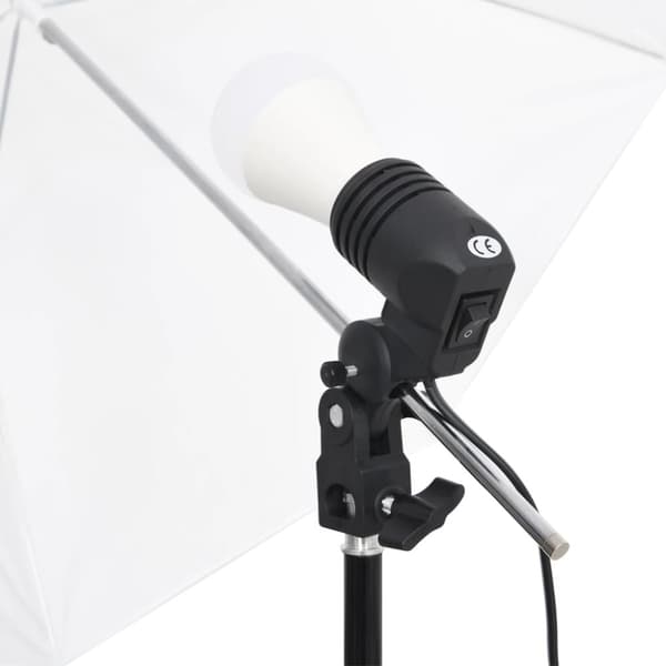 vidaXL fotolamper med stativer og paraplyer -  Studielamper & blitz