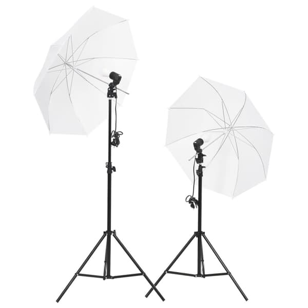 vidaXL fotolamper med stativer og paraplyer -  Studielamper & blitz