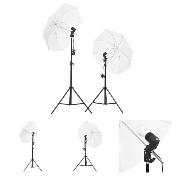 The Living Store fotolamper med stativer og paraplyer -  Studielamper & blitz